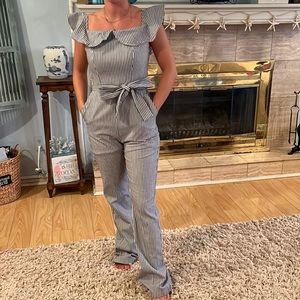 BCBG Generation Striped Jumpsuit! Size 2!